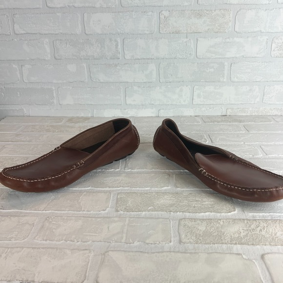 J.‎ Crew Driving Loafers Moccasins Mens 10.5 Brown Leather Slip On Casual Flats main image 6
